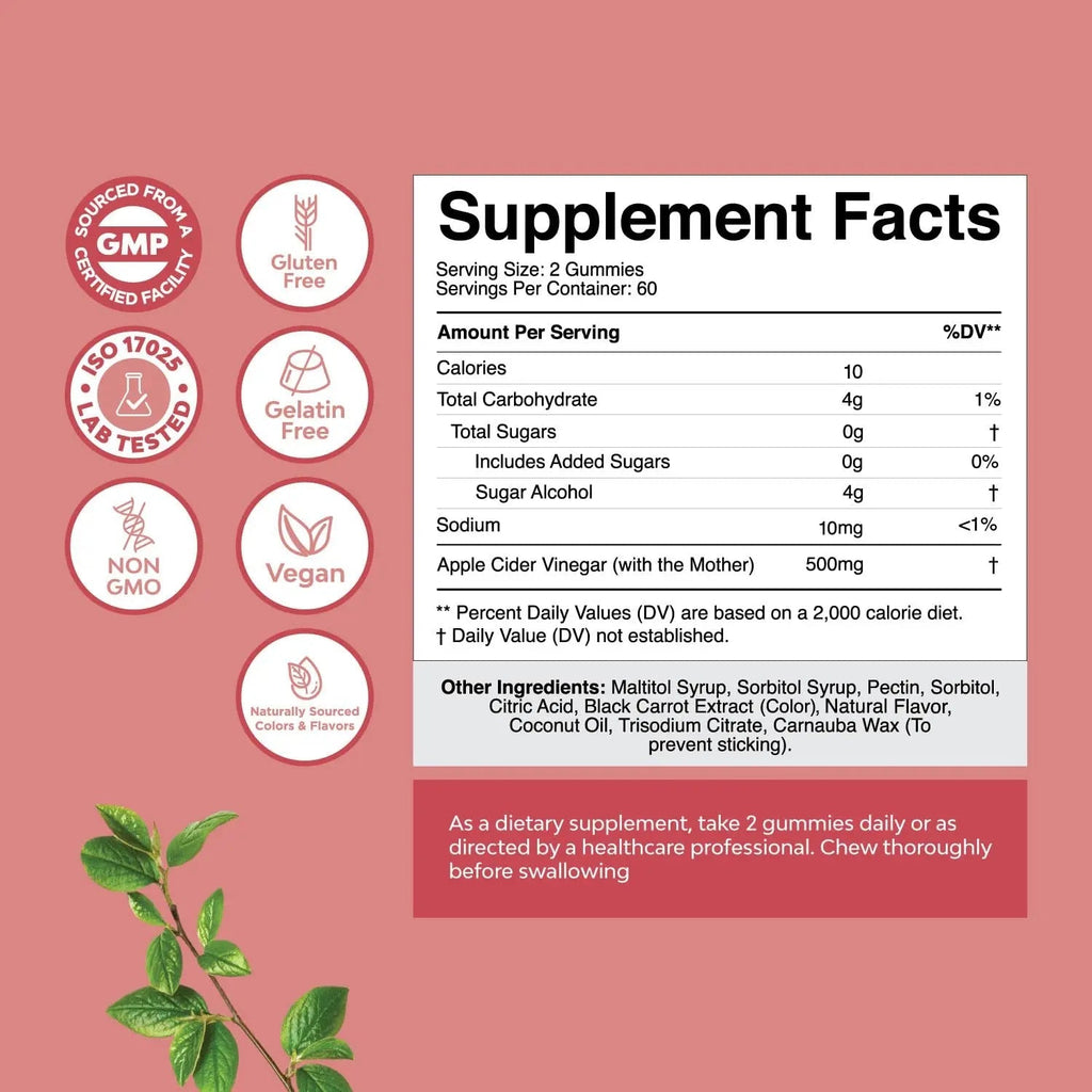 Vegan Advanced Keto ACV Gummies - Keto Apple Cider Vinegar Gummies Sugar Free - TrustMedUSA