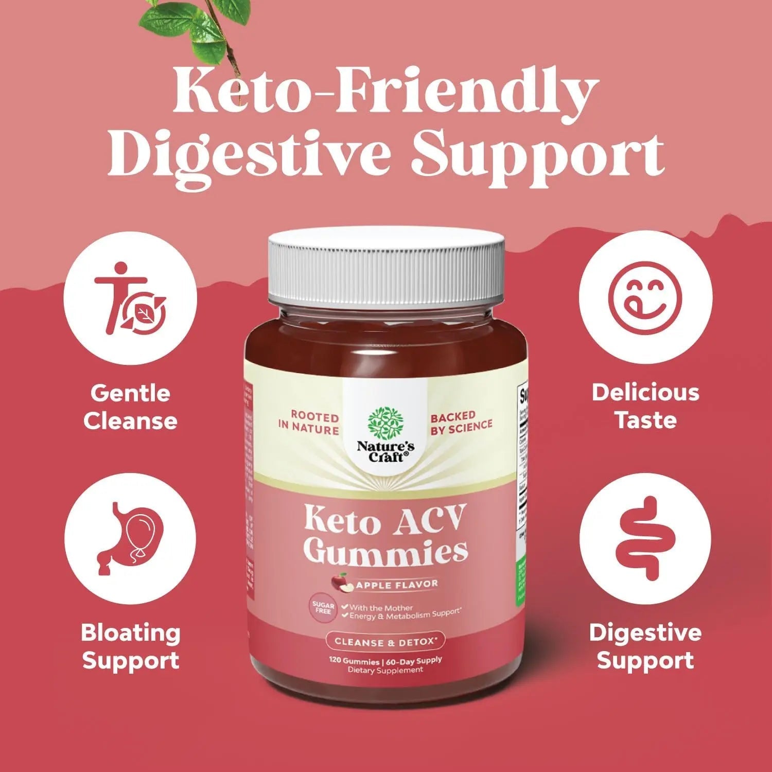Vegan Advanced Keto ACV Gummies - Keto Apple Cider Vinegar Gummies Sugar Free - TrustMedUSA