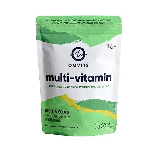 Vegan Multivitamins & Minerals - With High Strength Vitamin B12, D3, K2 & Iron - TrustMedUSA