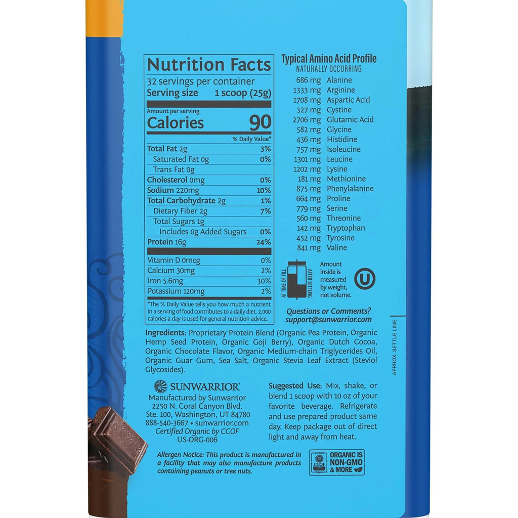 Vegan Protein Powder Plant-based Protein Powder USDA Organic | BCAA Amino Acids - TrustMedUSA