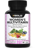 Vegan Women's Daily Multivitamin 50 Plus with Organic WholeFood Based Natural Ingredients, Ginger, Maca, Multi-Vitamin B Complex & More - TrustMedUSA