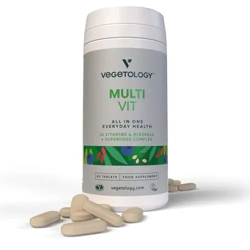 Vegetology MultiVit Vegan Multivitamins w/26 Vitamin & Mineral Supplements - TrustMedUSA