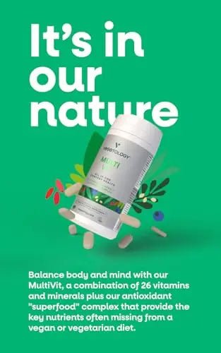 Vegetology MultiVit Vegan Multivitamins w/26 Vitamin & Mineral Supplements - TrustMedUSA