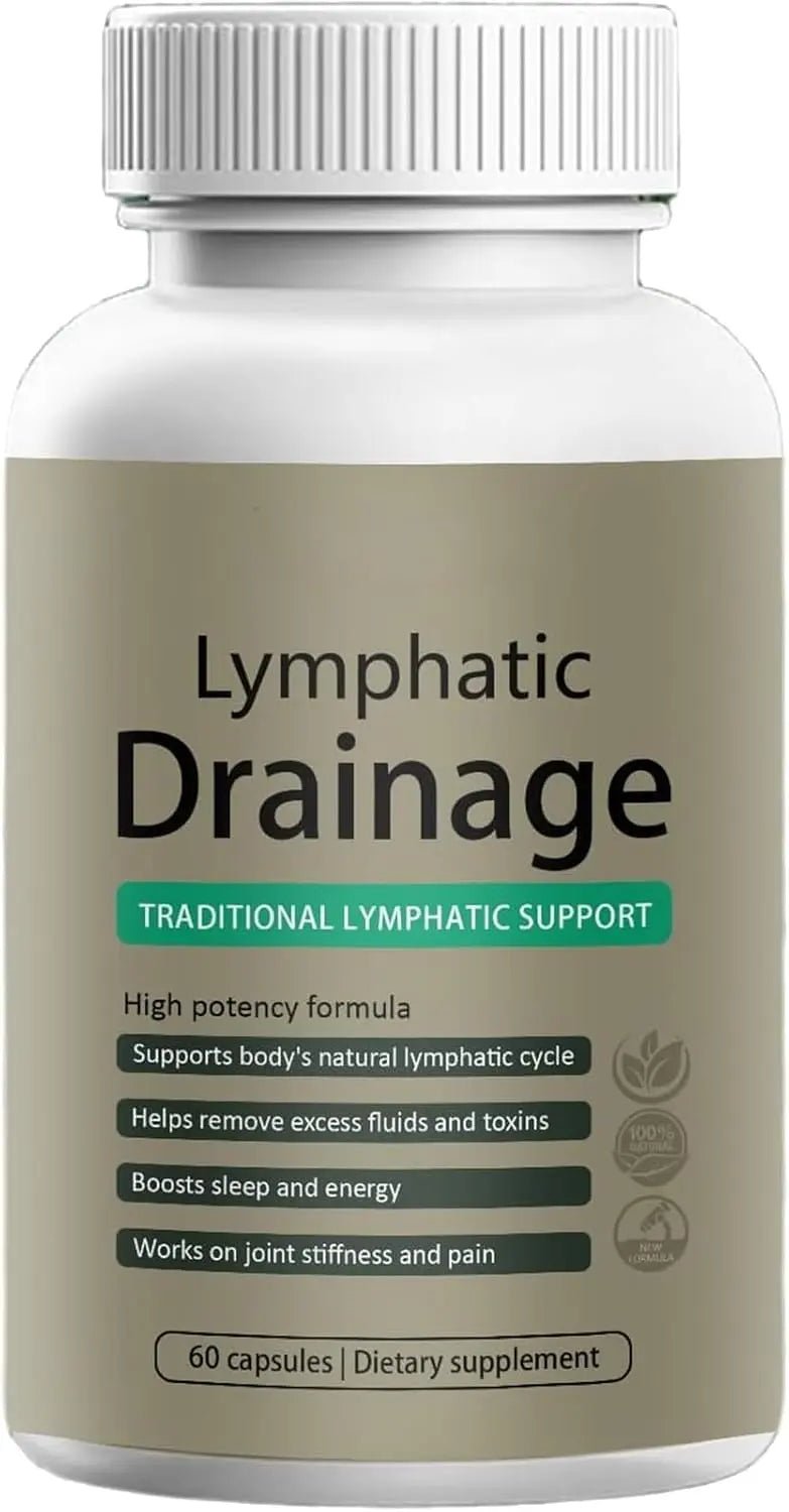 VegHerbs Lymphatic Drainage Capsules – | 60 Capsules Each Bottle (Pack of 2) X2 - TrustMedUSA