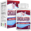 Vein & Leg Circulation (2-Month) Support Supplement with 8 Active Ingredients in 1 Formula | Leg + Vein | Blood Circulation Support Supplements | 60-Day Bulk Supply | 180 Capsules - TrustMedUSA