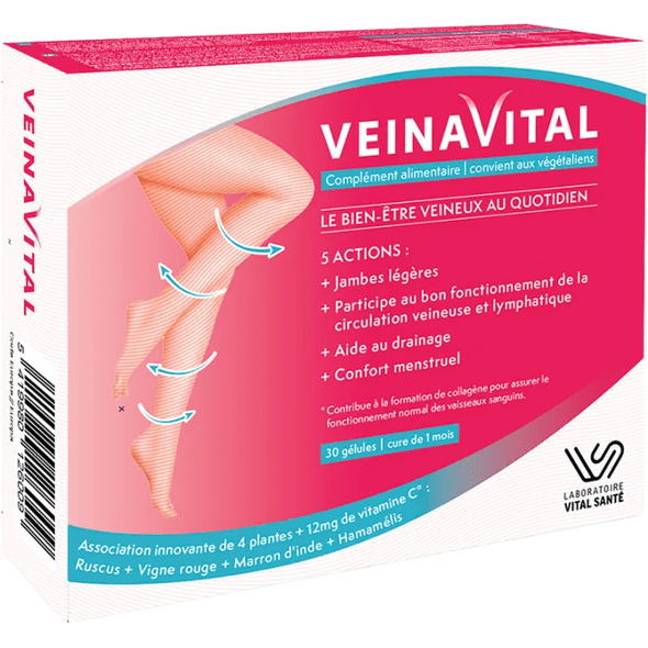 Veinavital Vein Wellness 30 capsules - TrustMedUSA