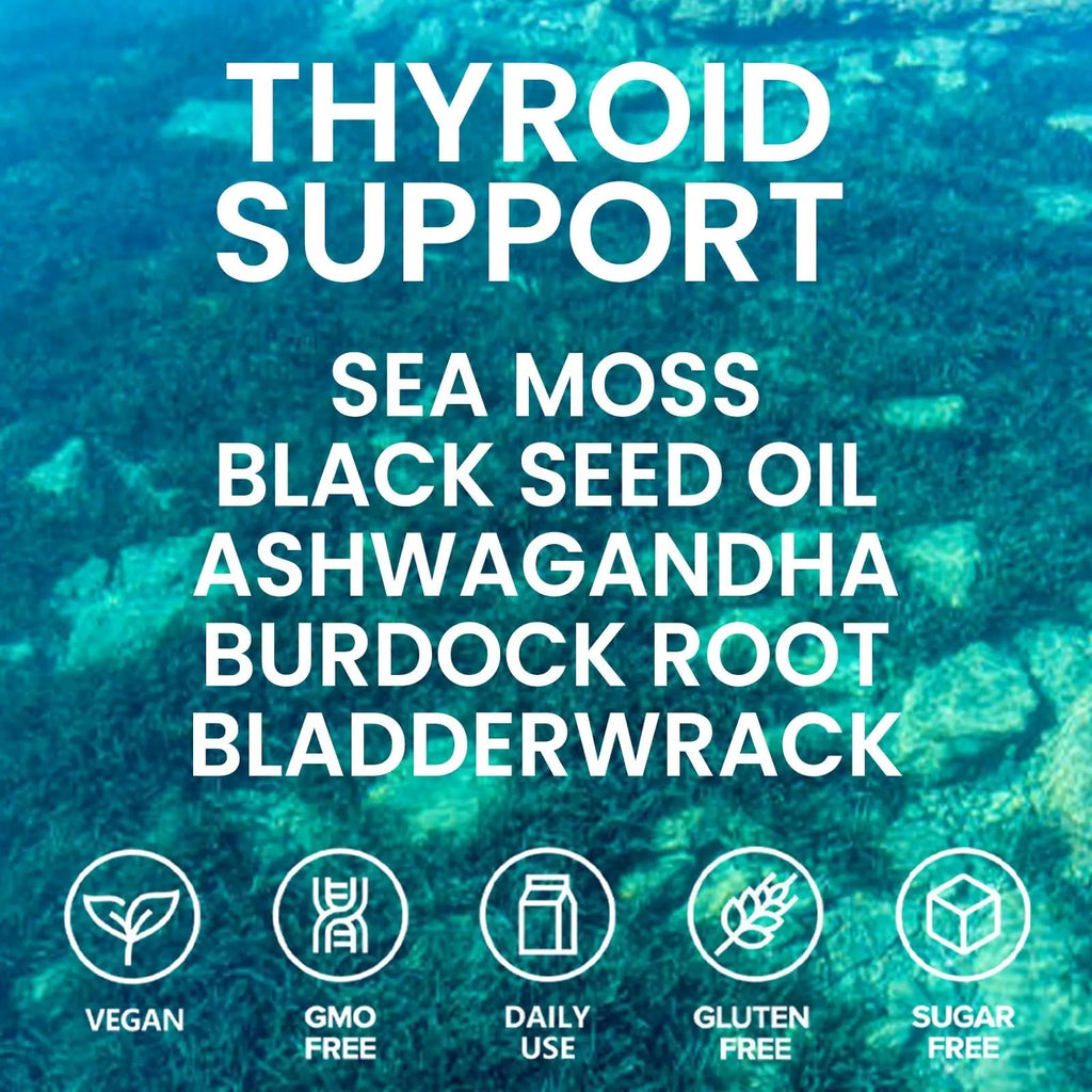 Velestoff Irish Seamoss Thyroid Hormone Regulator, Velestoff Thyroid Support Drops | Sea Moss, Black Seed Oil, Ashwagandha, Burdock Root, Bladderwrack, Hormone Balance & Support - 2 FL.OZ (1 Pcs) - TrustMedUSA