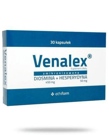 Venalex 30 capsules 450 mg diosmin+ 50 mg For Strong heart, Fatigue, Varicose Veins And Swelling - TrustMedUSA
