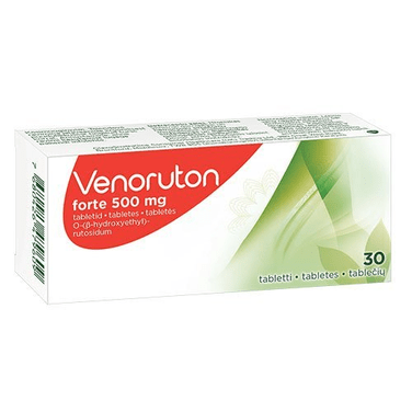 Venoruton Forte 500 mg tablets, N30 - leg pain, venous insufficiency - Maple Wellness Supplements