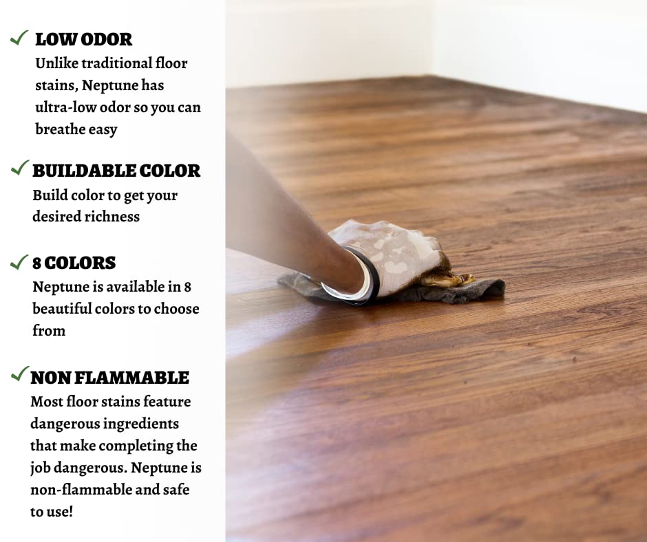 Vermont Natural Coatings PolyWhey Neptune Wood Floor Stain - Nordic White - Quart - TrustMedUSA