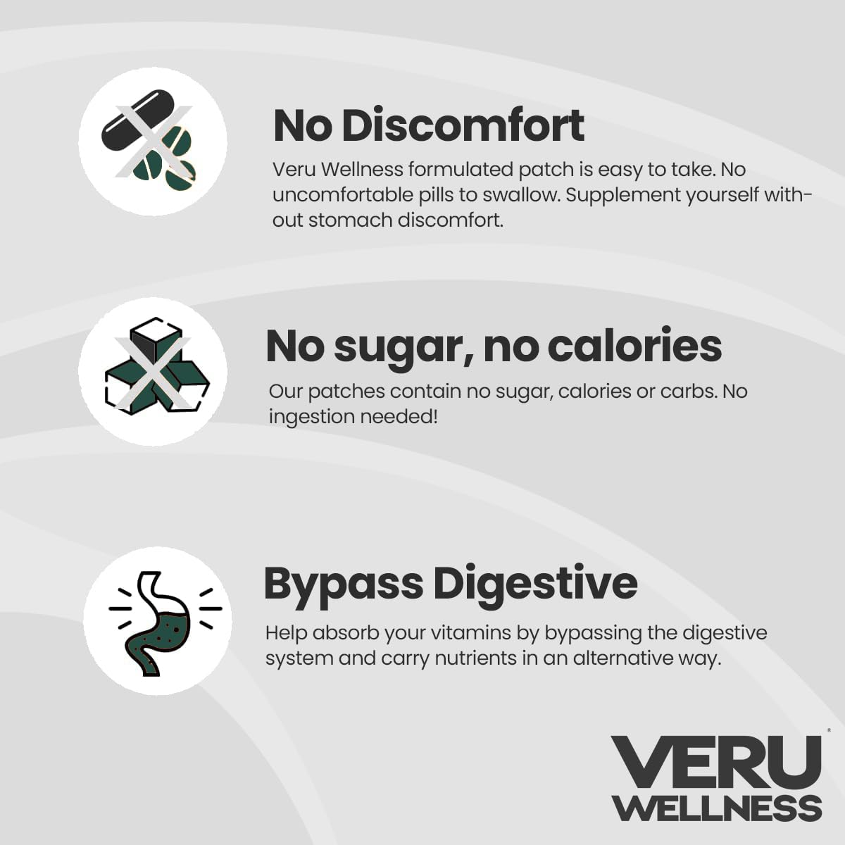 Veru Wellness Bariatric Immune, D3/K2 - Post Bariatric Gastric Bypass and Sleeve Gastrectomy - Non Ingest Patch (60 Days) - TrustMedUSA