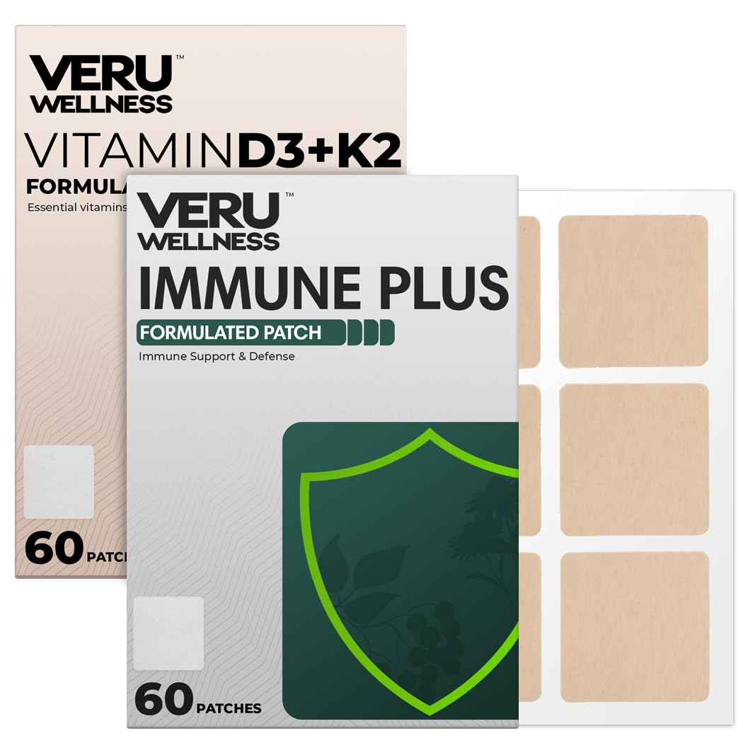 Veru Wellness Bariatric Immune, D3/K2 - Post Bariatric Gastric Bypass and Sleeve Gastrectomy - Non Ingest Patch (60 Days) - TrustMedUSA