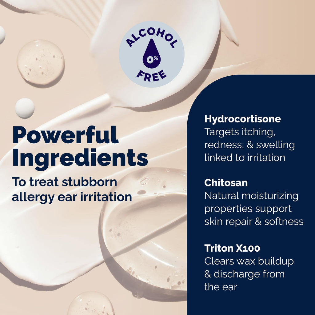 Vetnique Oticbliss Cat & Dog Ear Infection Treatment | Dog Ear Allergy Relief Drops, MicroSilver Yeast Infection Treatment for Dogs, Hydrocortisone for Itching, Redness Swelling (Ear Allergy Drops) - Maple Wellness Supplements