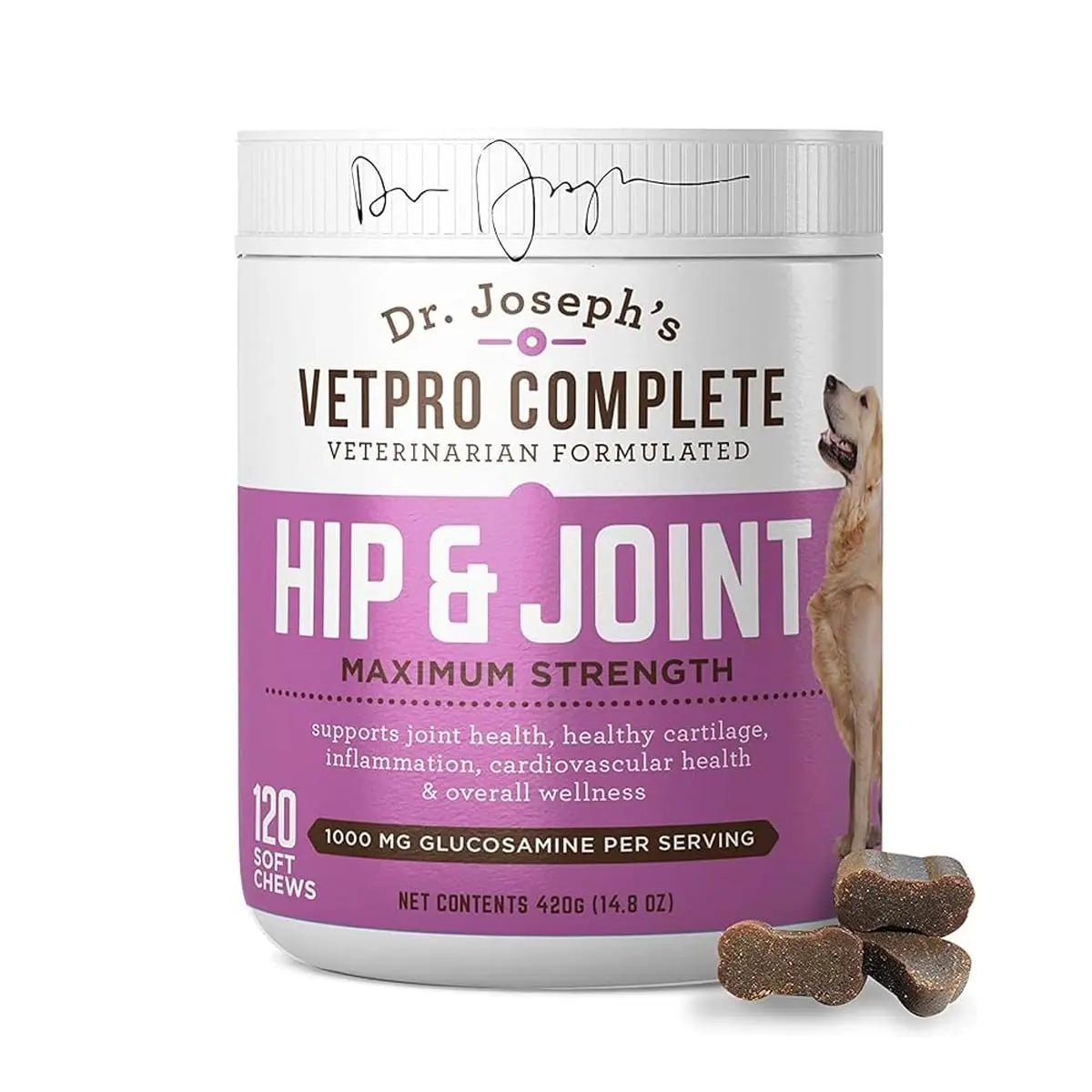 VetPro Dog Hip and Joint Supplement - Pain and Inflammation Relief Chews - TrustMedUSA