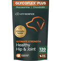VetriScience Ultimate Strength Hip & Joint Supplement for Dogs, GlycoFlex Plus – MSM, Chondroitin & Green-Lipped Mussel Chews for Mobility, Flexibility, Comfort & Support, Peanut Butter Flavor 120 Cnt - TrustMedUSA