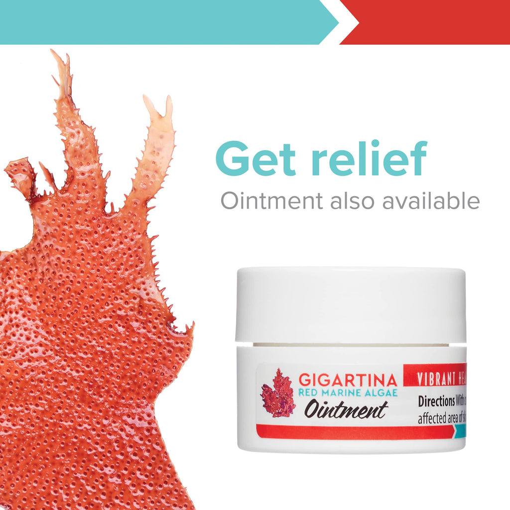 Vibrant Health, Gigartina Red Marine Algae, Plant-Based Immune Support, 60 Capsules - TrustMedUSA