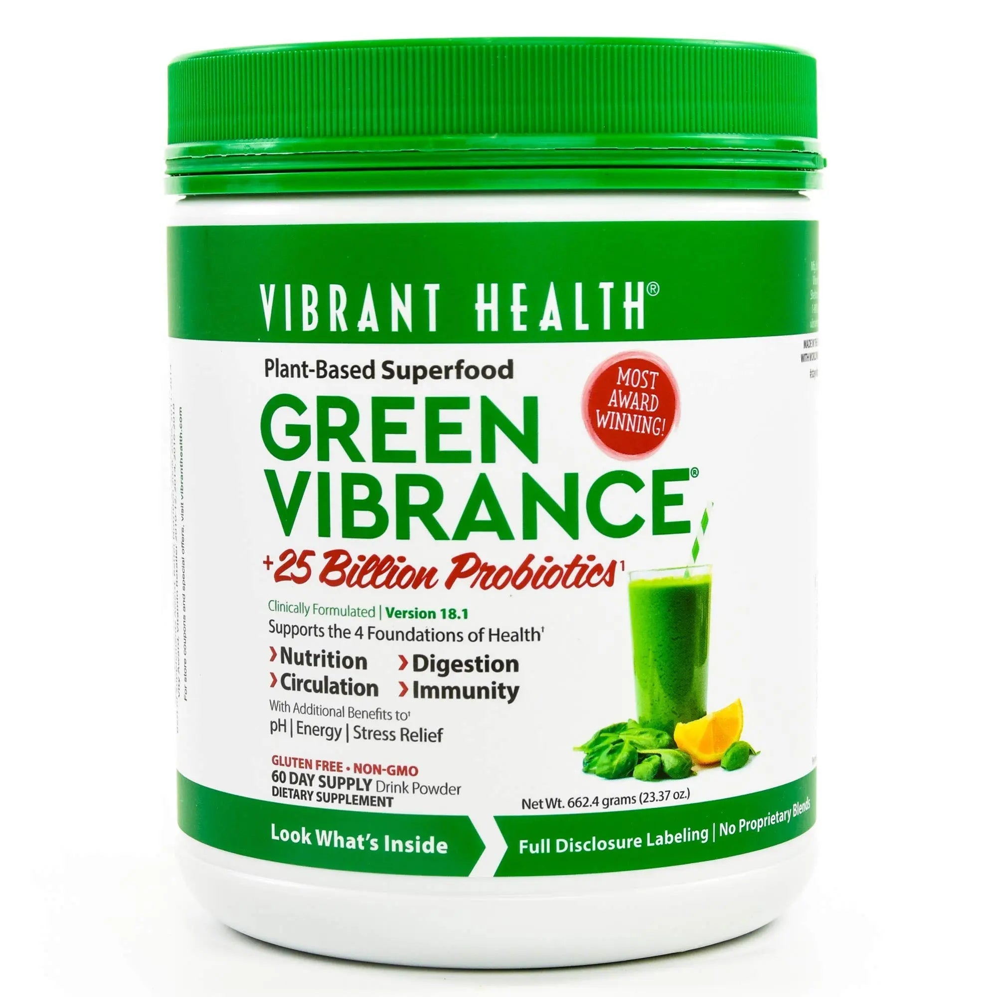 Vibrant Health Green Vibrance Powder, 23.28 oz - TrustMedUSA