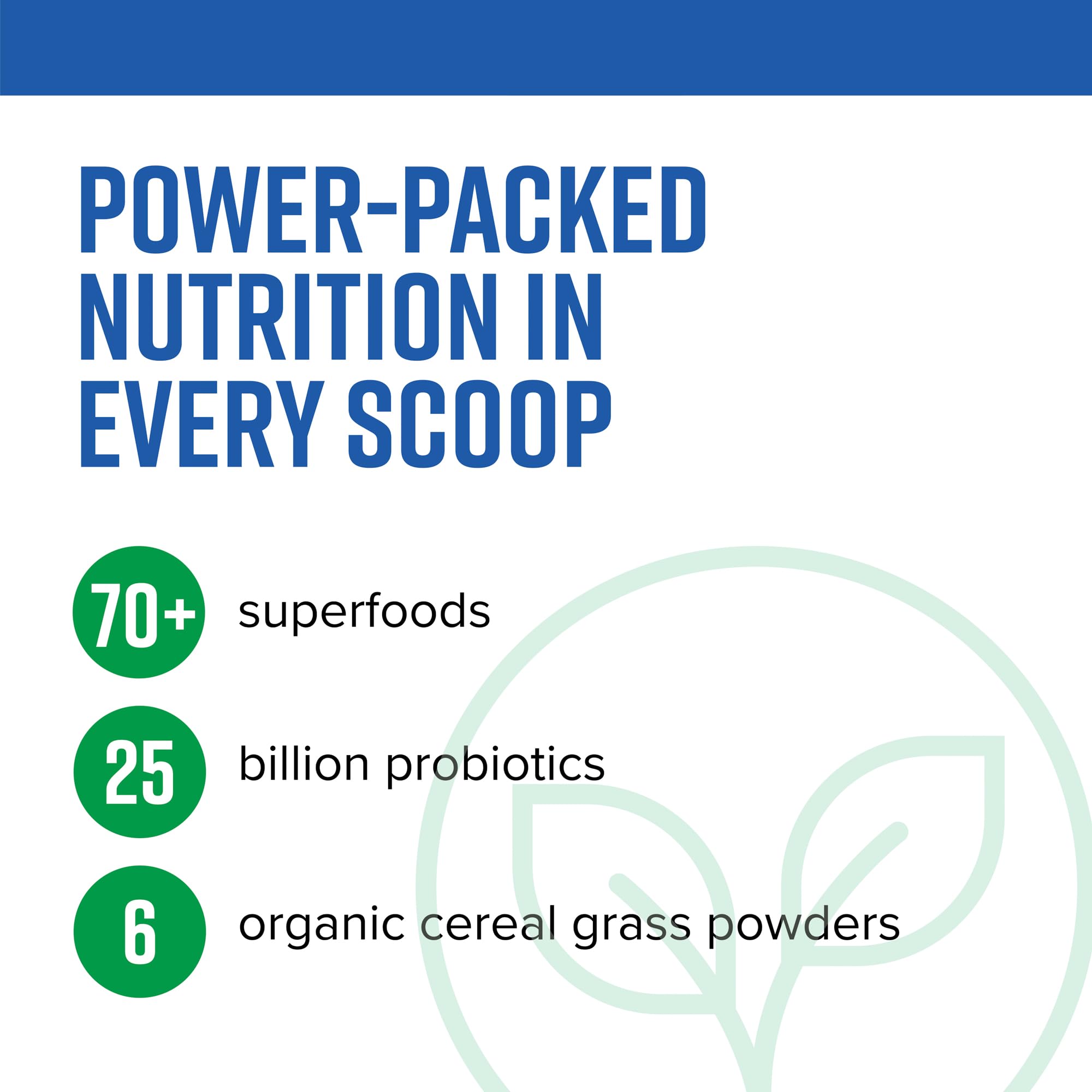 Vibrant Health, Green Vibrance, Superfoods Powder with 70+ Plant-Based Whole Foods & 25 Billion Probiotics Per Serving, Blueberry Lemon, 25 Servings - TrustMedUSA