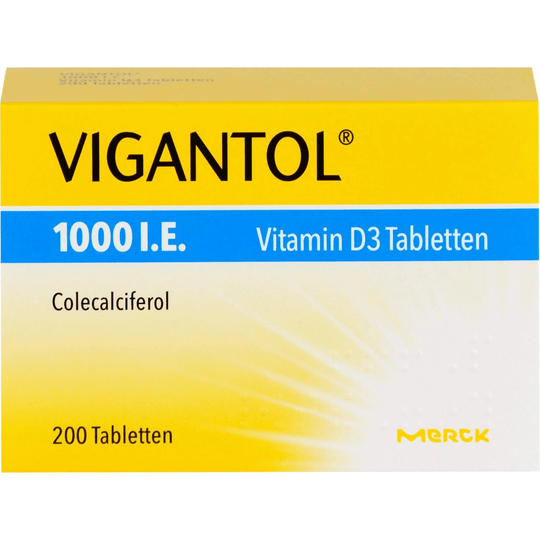 VIGANTOL 1,000 I. E. Vitamin D3 200 tabs - TrustMedUSA