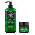 Viking Revolution Skin Cleaning Agent Tea Tree Kit for Men - Tea Tree Oil Set with Body - TrustMedUSA