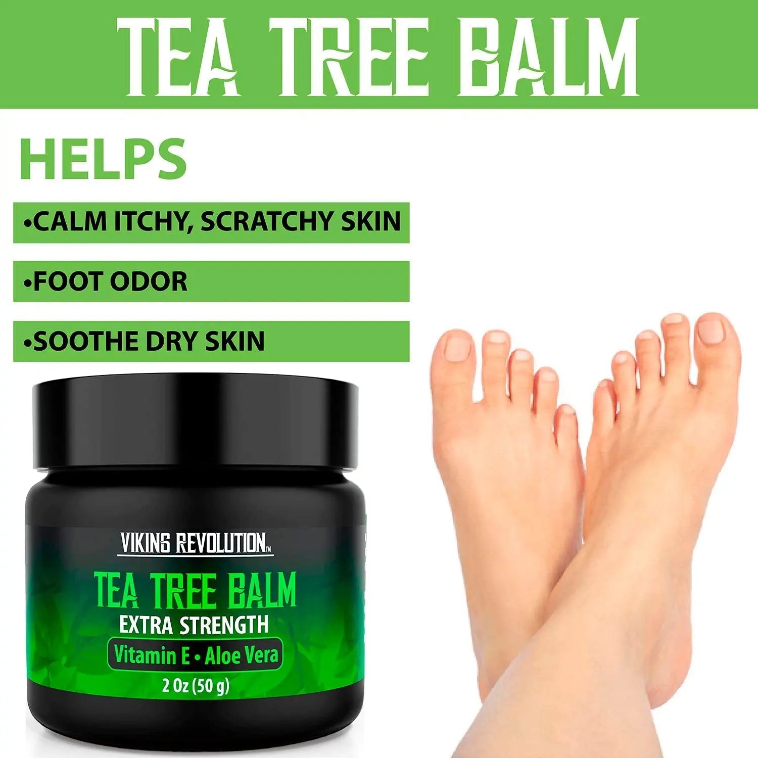 Viking Revolution Skin Cleaning Agent Tea Tree Kit for Men - Tea Tree Oil Set with Body - TrustMedUSA