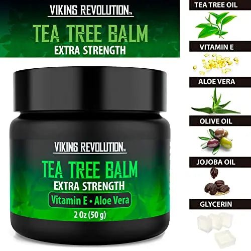 Viking Revolution Tea Tree Oil Cream - Super Balm Athletes Foot Cream - for Eczema - TrustMedUSA