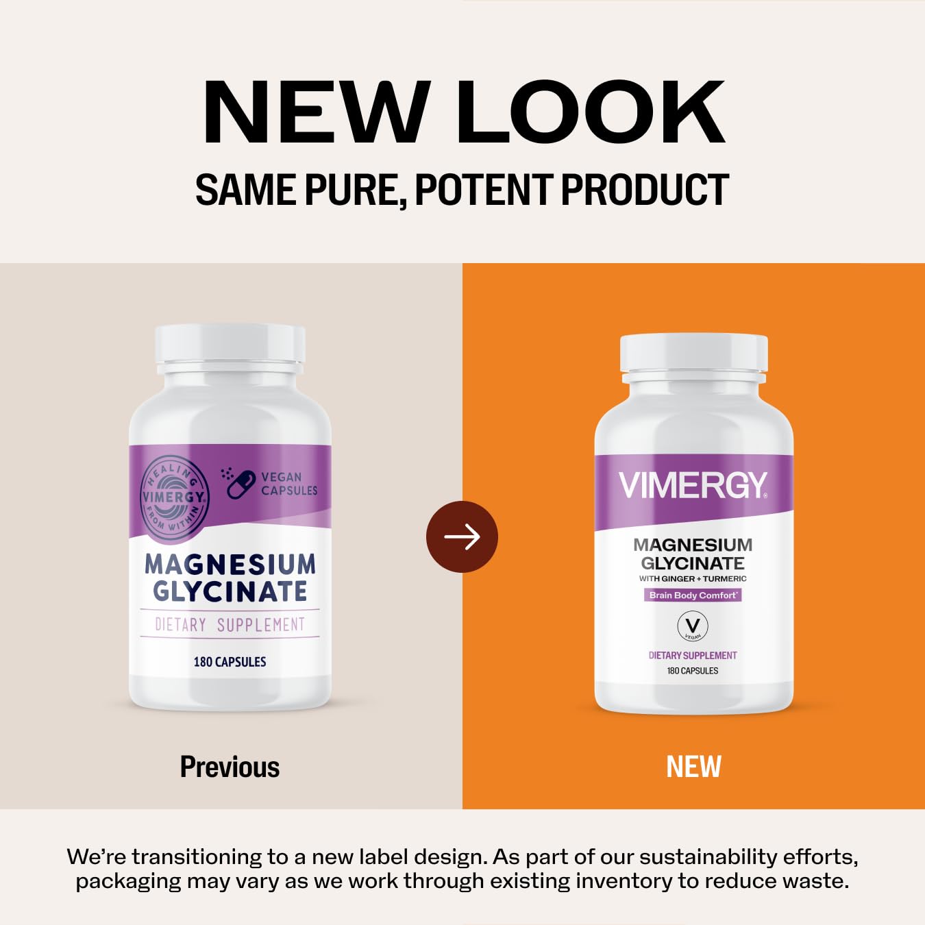 VIMERGY Magnesium Glycinate – Stress Support – Chelated to Avoid Tummy Upset*– Promotes Heart Health & Energy* - TrustMedUSA