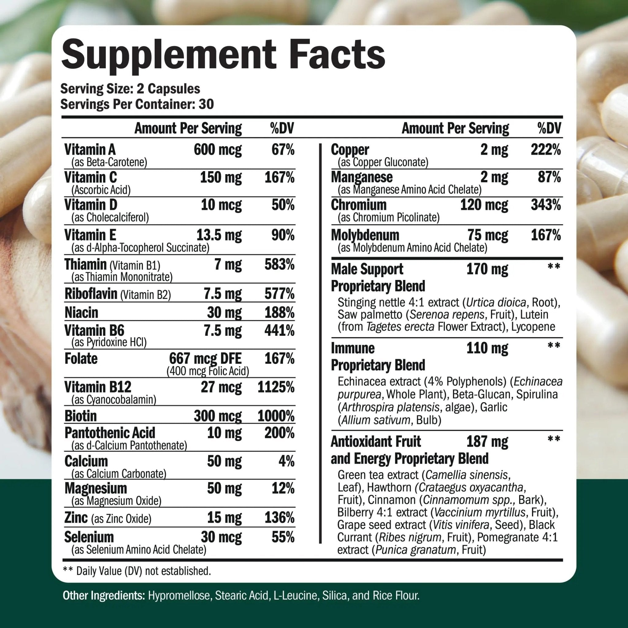 Vimerson Health Multivitamin for Men & Tongkat Ali for Men with Horny Goat Weed, Maca Root Powder, Tribulus Terrestris, Saw Palmetto Extract - TrustMedUSA