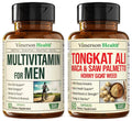 Vimerson Health Multivitamin for Men & Tongkat Ali for Men with Horny Goat Weed, Maca Root Powder, Tribulus Terrestris, Saw Palmetto Extract - TrustMedUSA