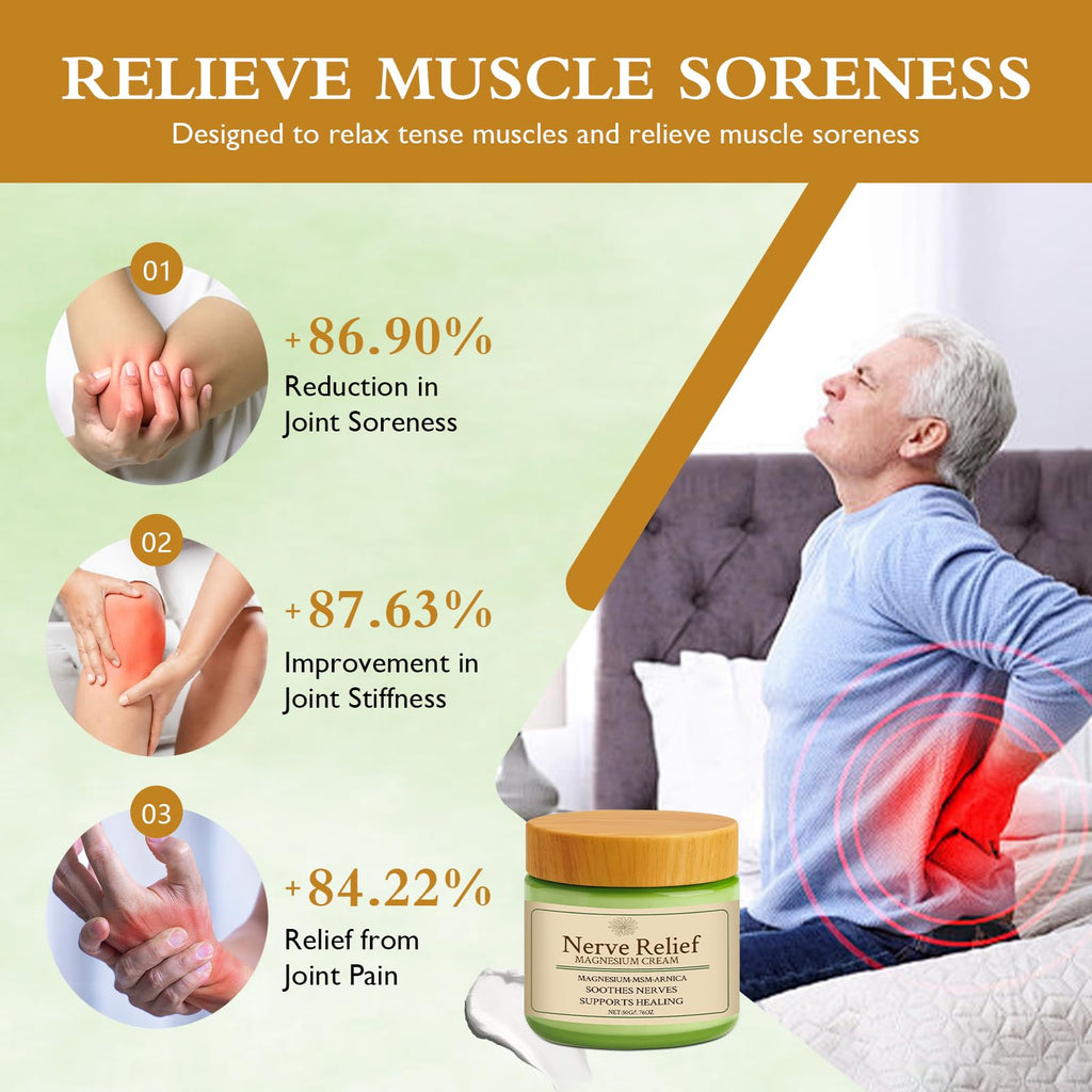 Vincofoo Nerve Relief Magnesium Cream with MSM & Arnica, Soothes Nerves & Daily Soothing Support - TrustMedUSA