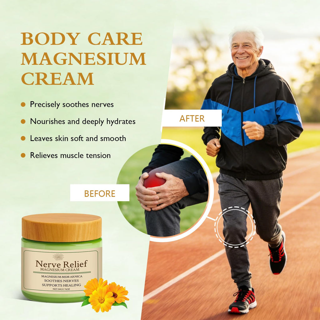 Vincofoo Nerve Relief Magnesium Cream with MSM & Arnica, Soothes Nerves & Daily Soothing Support - TrustMedUSA
