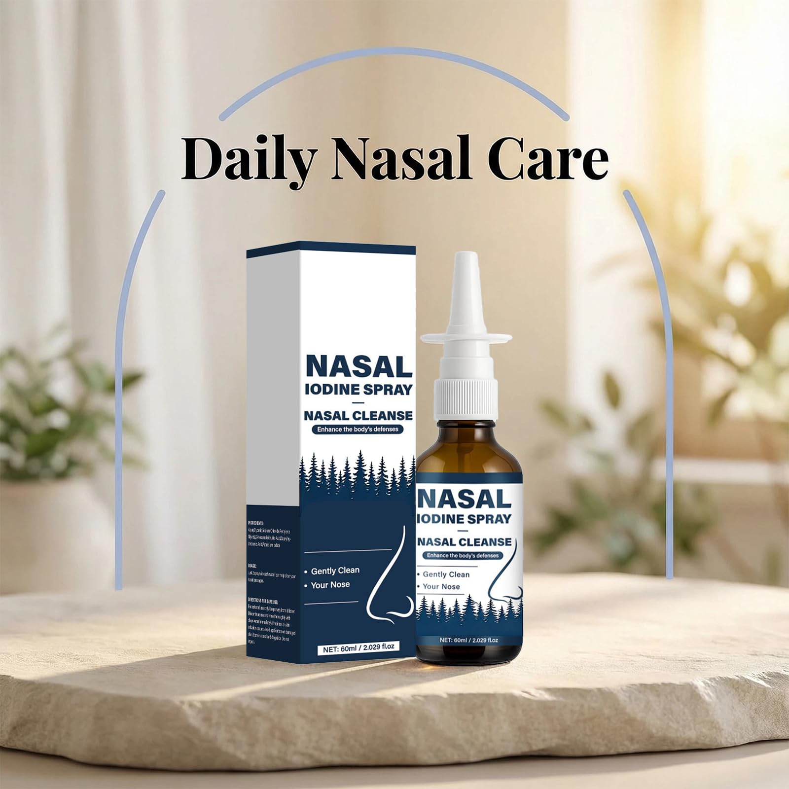 VIPUDA Nutramd Iodine Nasal Spray, Cleanses & Refreshes Your Nasal Passages, Iodine & Fulvic Acid Blend, 100% Natural Mineral Formula – 60 ml/2.029 fl.oz (1pc) - TrustMedUSA