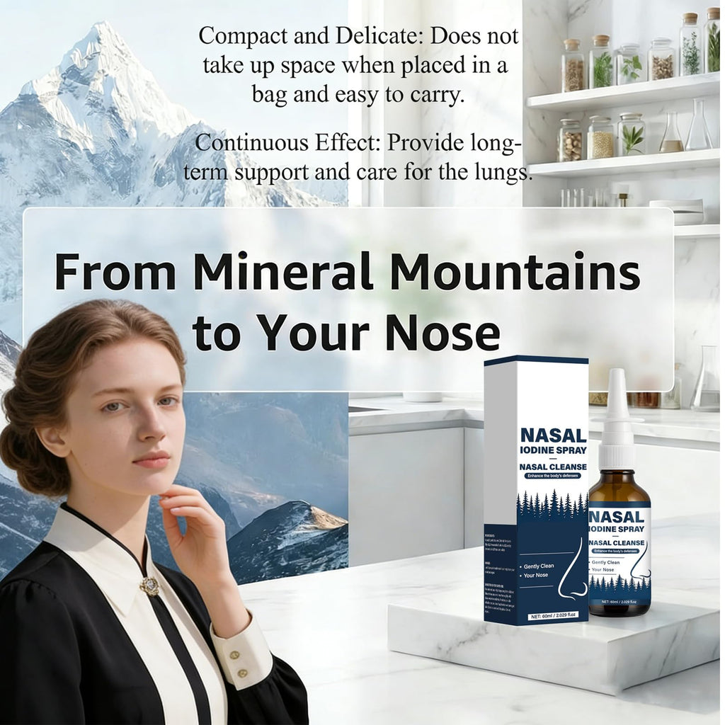 VIPUDA Nutramd Iodine Nasal Spray, Cleanses & Refreshes Your Nasal Passages, Iodine & Fulvic Acid Blend, 100% Natural Mineral Formula – 60 ml/2.029 fl.oz (1pc) - TrustMedUSA