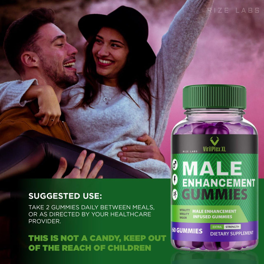 VirilPlex XL Male Performance Gummies, Premium Formula for Health and Wellbeing, VirilPlex XL for Men Gummys to Deliver Peak Performance Benefits, VirilPlexXL Gomitas (60 Gummies) - TrustMedUSA