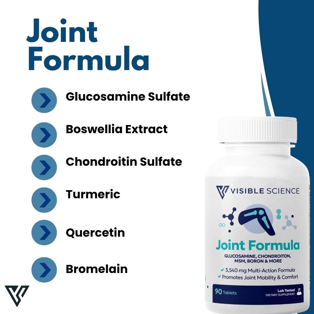 Visible Science Joint Formula – Advanced Joint Support with Herbal Blend & Antioxidants, Tablets 90ct - TrustMedUSA