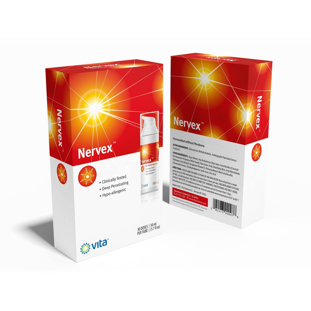 Vita Sciences Nervex Powerful Neuropathy Cream: Advanced Natural Relief for Peripheral Neuropathy, Fibromyalgia, and Fast Comfort Treatment for Feet, Hands, Legs, and Toes - TrustMedUSA