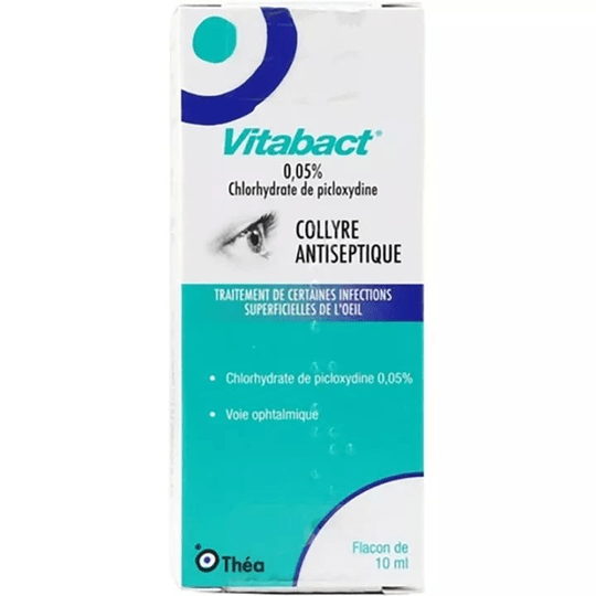 Vitabact 0.05% Antiseptic Eye Drops 10ml - TrustMedUSA