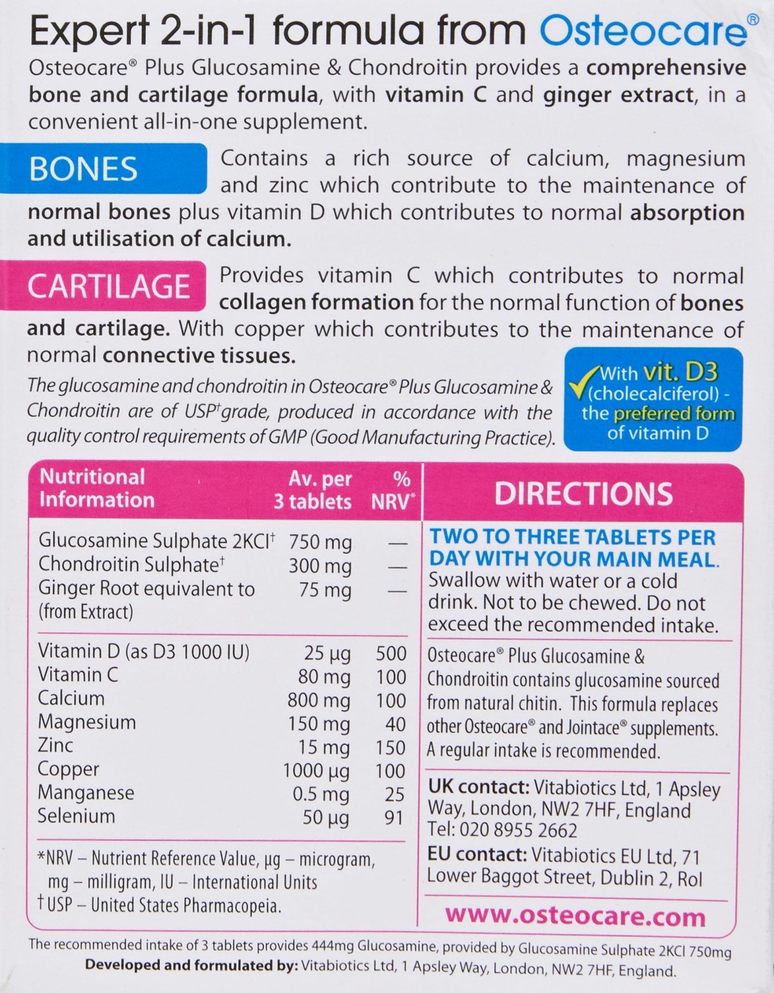 Vitabiotics Osteocare Joint - TrustMedUSA