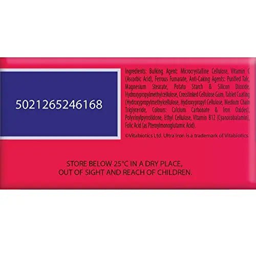 Vitabiotics Ultra Iron Tablets, Pack of 30 - TrustMedUSA