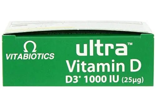 Vitabiotics Ultra Vitamin D Tablets 1000IU Optimum Level -96 count (Pack of 1) - TrustMedUSA