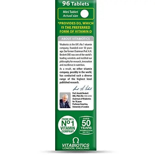 Vitabiotics Ultra Vitamin D Tablets 2000IU Extra Strength - 96 Count ( Pack of 1) - TrustMedUSA