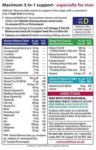 Vitabiotics Wellman Max - 84 Tablets/Capsules - TrustMedUSA