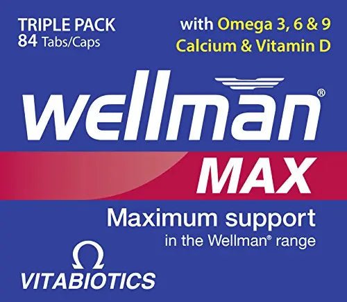 Vitabiotics Wellman Max - 84 Tablets/Capsules - TrustMedUSA