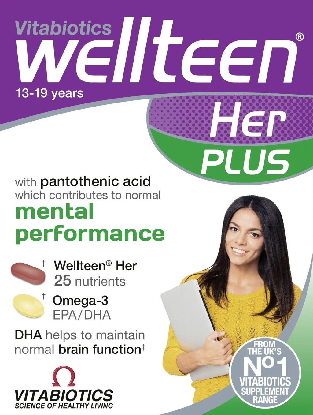Vitabiotics Wellteen Her Plus - 56 Tablets/Capsules, 56 Count (Pack of 1) - TrustMedUSA