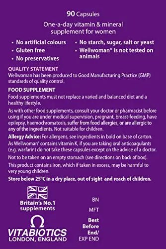 Vitabiotics Wellwoman Original - 90 Capsules - TrustMedUSA