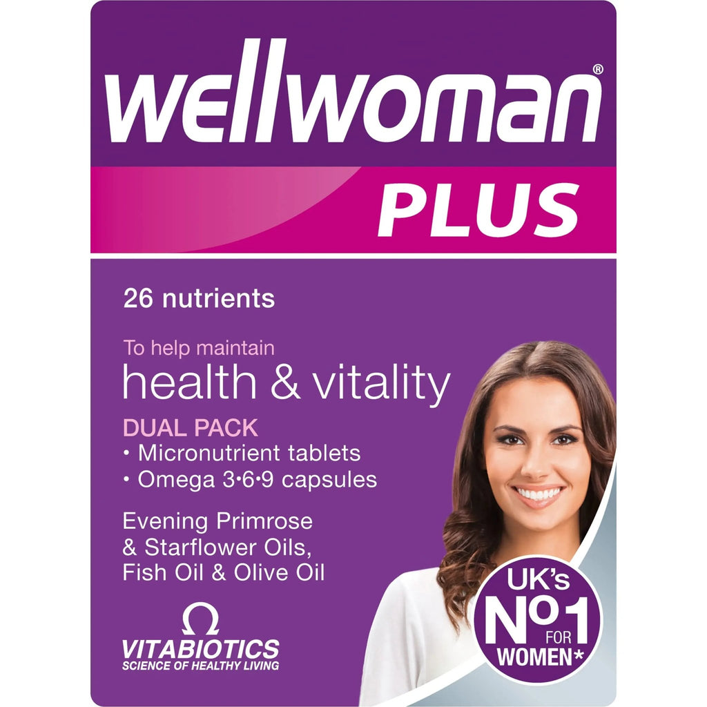 Vitabiotics Wellwoman Plus Omega 3 6 9 - 56 Tablets/Capsules - TrustMedUSA