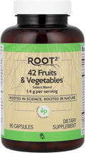 Vitacost Root2®, 42 Fruits & Vegetables, 90 Capsules - TrustMedUSA