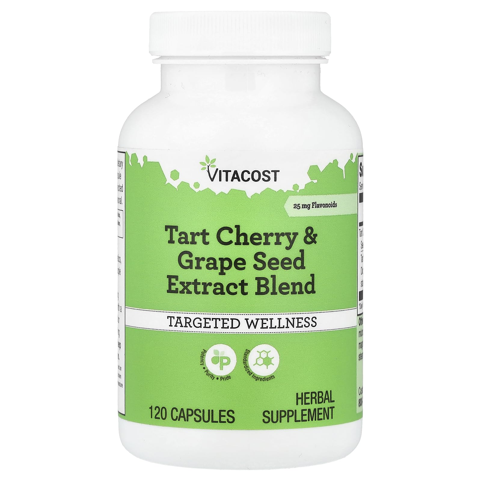 Vitacost Tart Cherry & Grape Seed Extract Blend - Standardized - 120 Capsules - TrustMedUSA