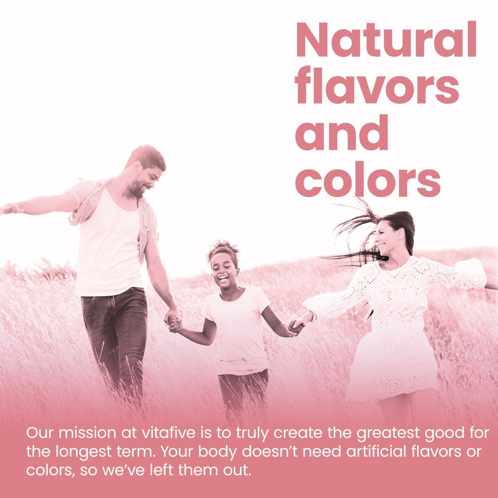 vitafive Collagen Gummies for Men and Women, Bovine Collagen, Collagen Gummy for Hair, Skin, and Connective Tissue Support, Gluten Free (50 Ct) - Maple Wellness Supplements