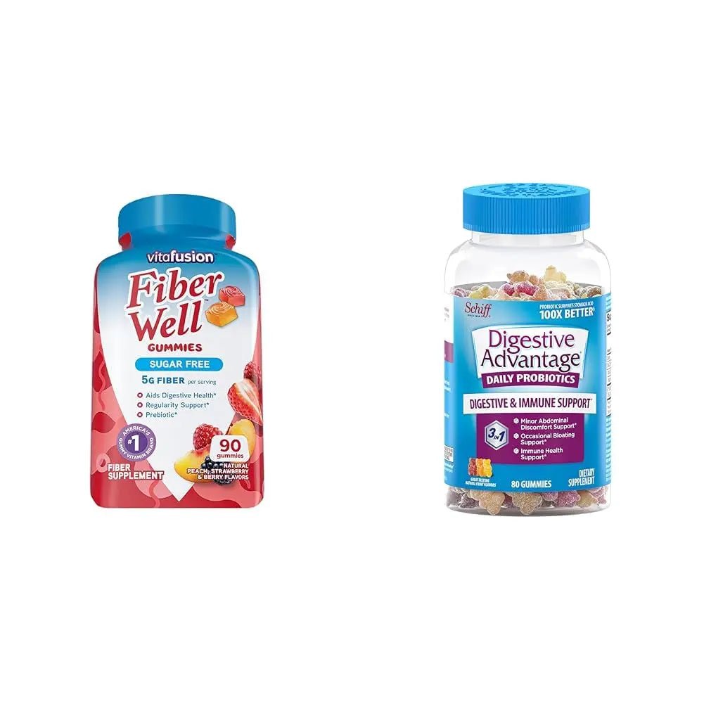 Vitafusion Fiber Well Sugar Free Fiber Supplement & Digestive Advantage Probiotic - TrustMedUSA